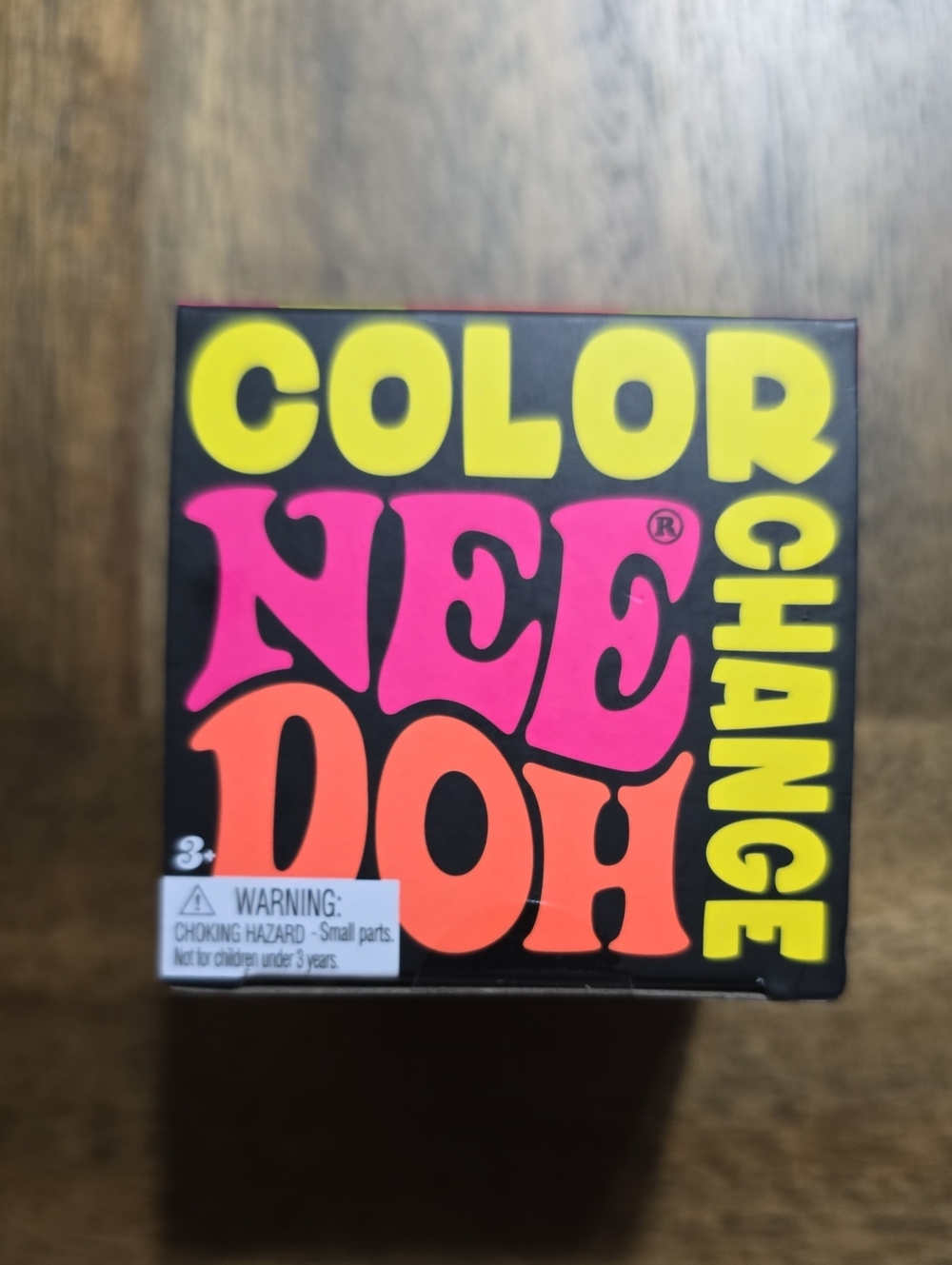 Blue Color NeeDoh Change Colorful Retro Logo Box